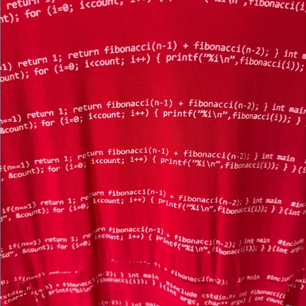 Red Computer C Programming Dress - image 3